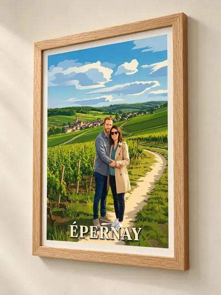 Poster encadré reçu